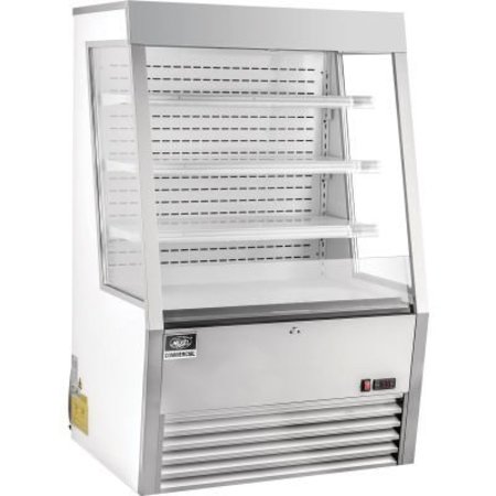 GEC Nexel„¢ Refrigerated Open Air Merchandiser w/ Curtain, 13.8 Cu. Ft., Stainless Steel CF-390S